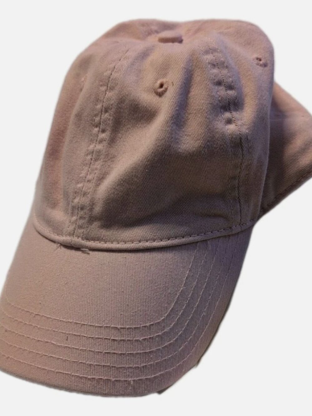 Madewell Broke-in Baseball Hat Cap Strap Back Peach Organic Cotton Adjustable